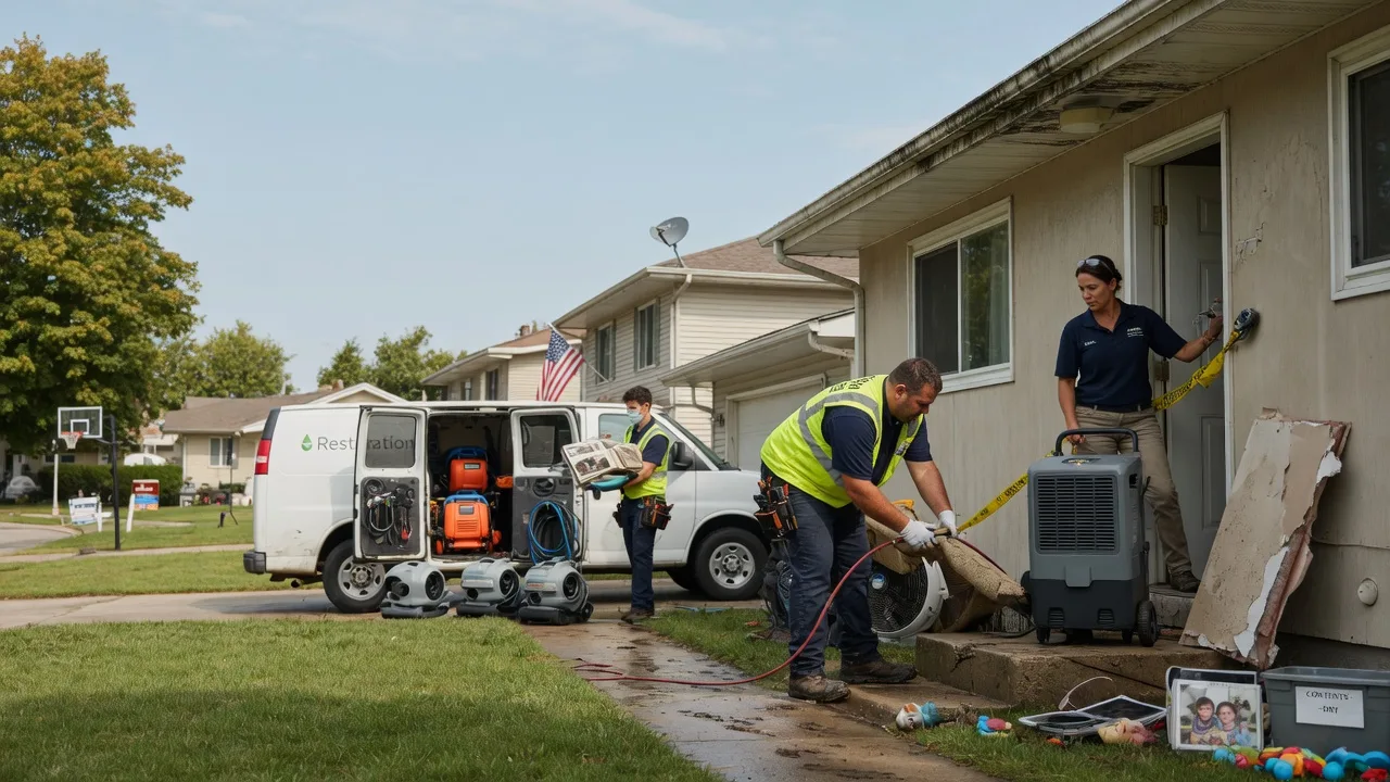 Water Damage Restoration in Commiskey, IN near me
